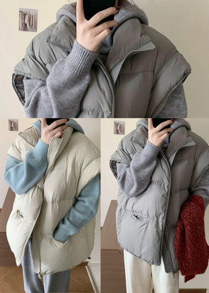Dame Oversized Vintervest Med Snøre 4