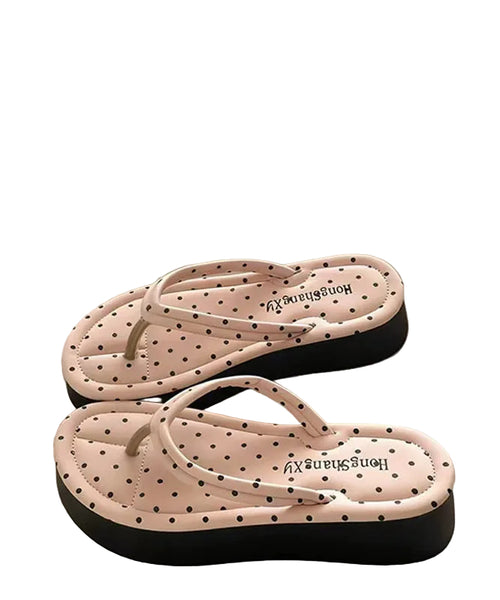 Dame Platform Flip Flops Komfortabel Design 0