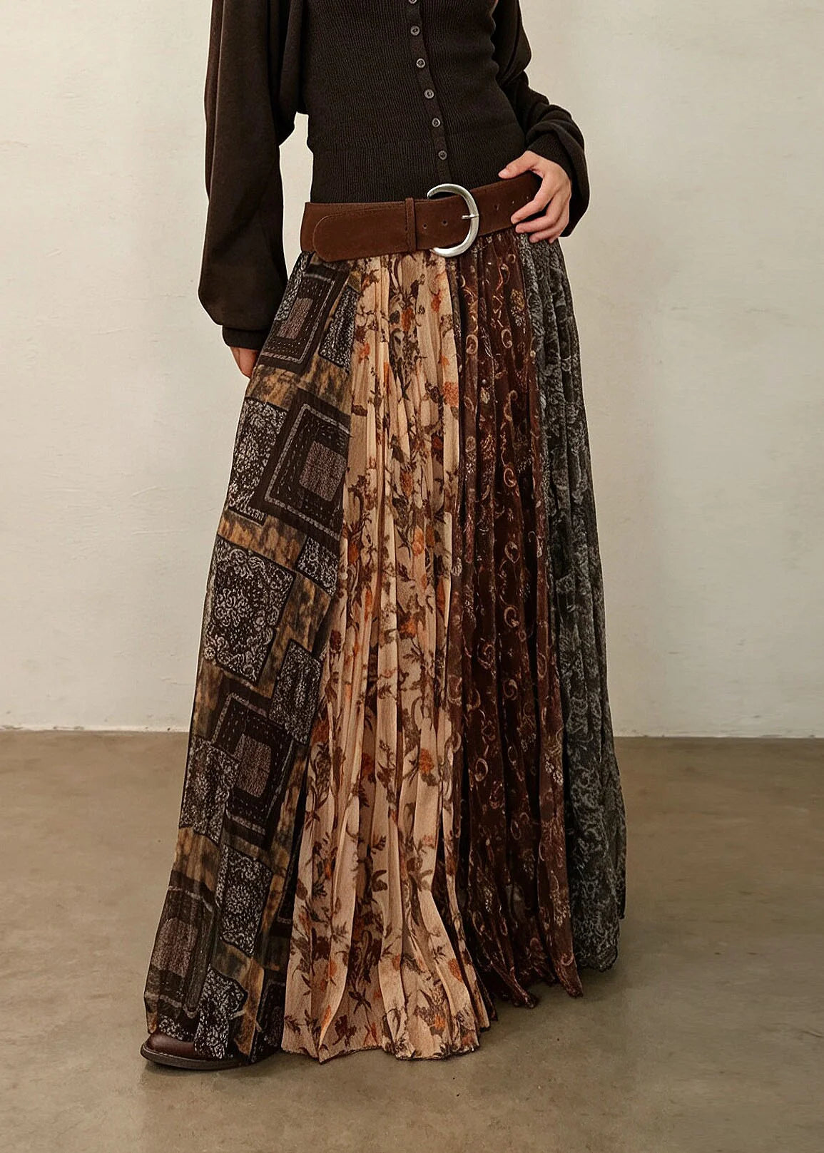 Dame Plisseret Nederdel Vintage Stil 1