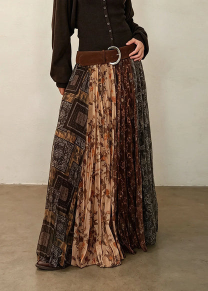 Dame Plisseret Nederdel Vintage Stil 1