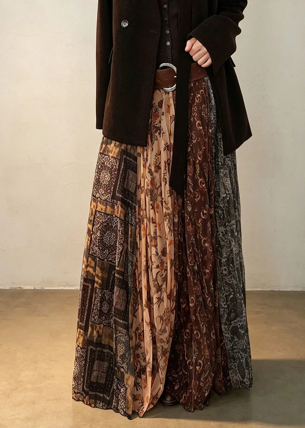 Dame Plisseret Nederdel Vintage Stil 2