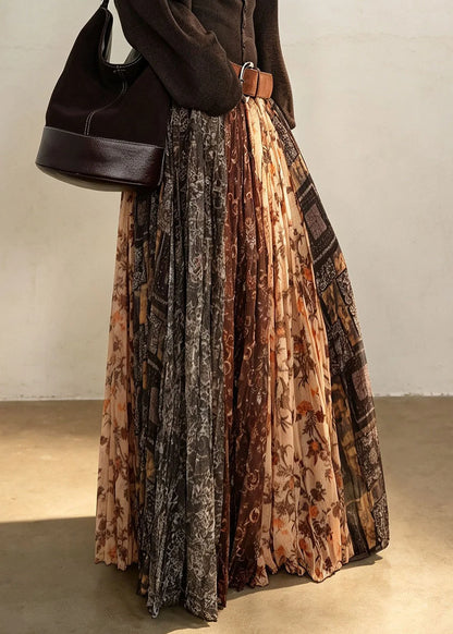 Dame Plisseret Nederdel Vintage Stil 3