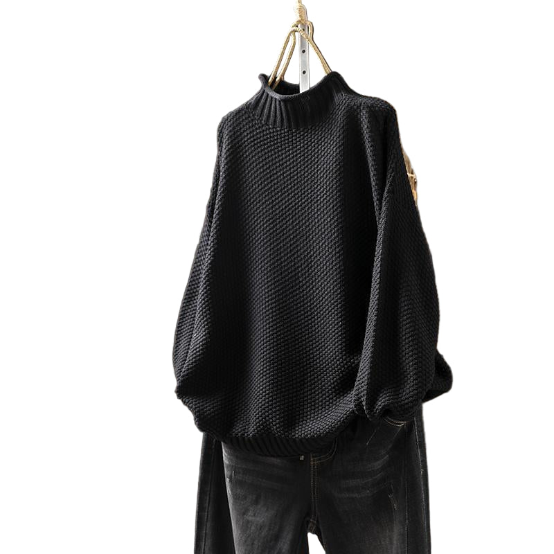 Dame Rullekrave Sweater Strikket 0