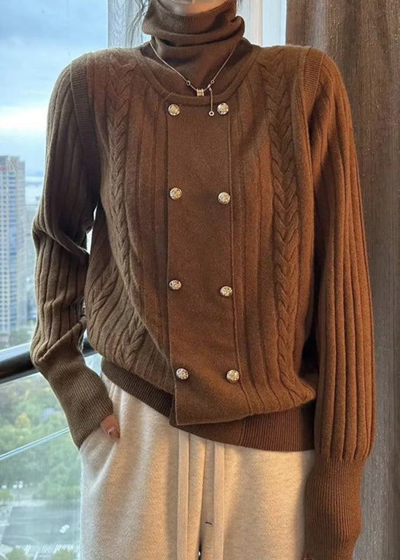 Dame Rullekrave Top med Patchwork Design 1