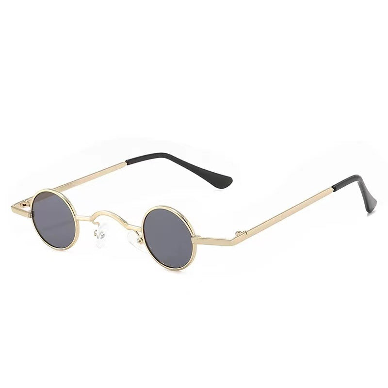 Dame Rund Vintage Solbriller Med UV-Beskyttelse 0