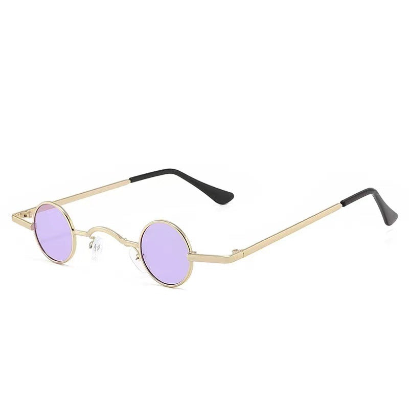 Dame Rund Vintage Solbriller Med UV-Beskyttelse 10