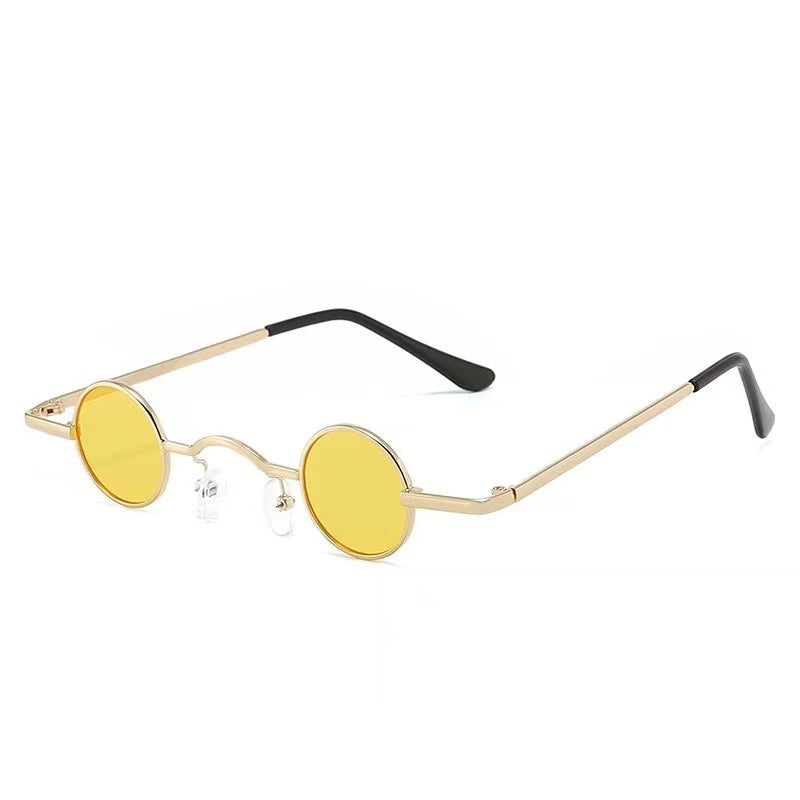 Dame Rund Vintage Solbriller Med UV-Beskyttelse 7
