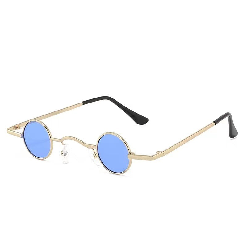 Dame Rund Vintage Solbriller Med UV-Beskyttelse 8
