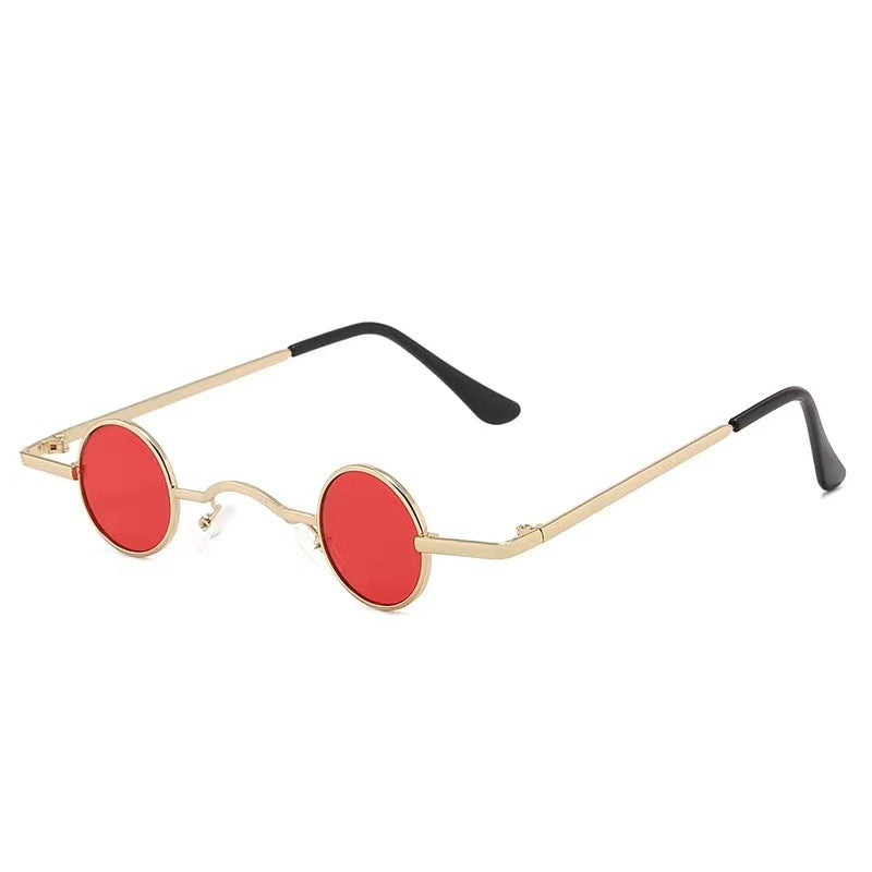 Dame Rund Vintage Solbriller Med UV-Beskyttelse 9