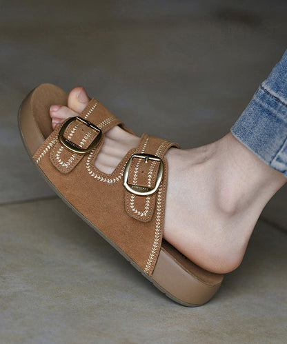 Dame Sandaler Boho Stil Med Spænde 1
