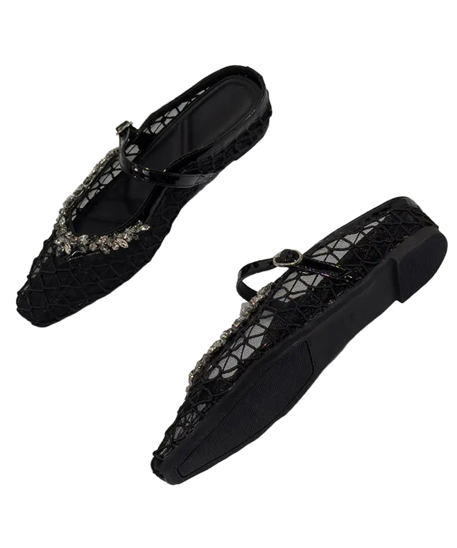 Dame Sandaler Chunky Slide med Mesh Design 1