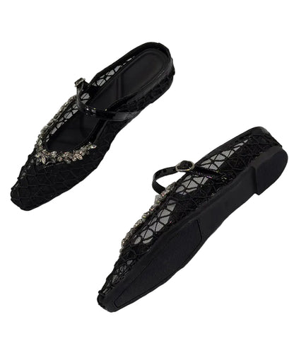 Dame Sandaler Chunky Slide med Mesh Design 1