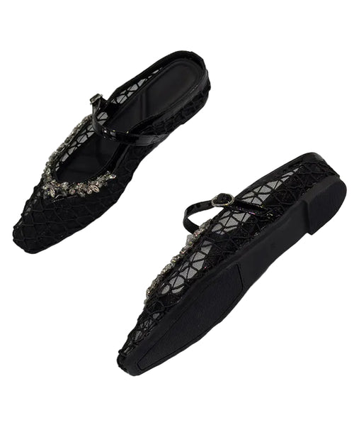 Dame Sandaler Chunky Slide med Mesh Design 1