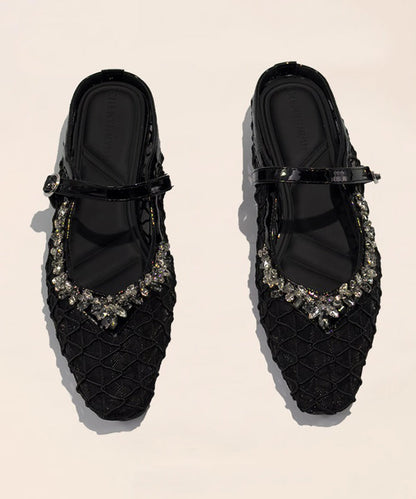 Dame Sandaler Chunky Slide med Mesh Design 2