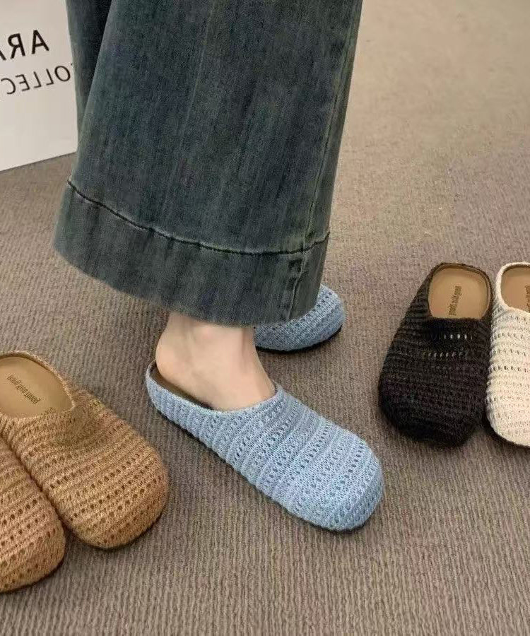 Dame Sandaler Håndvævet Åndbar Design Med Polstret Indersål 0