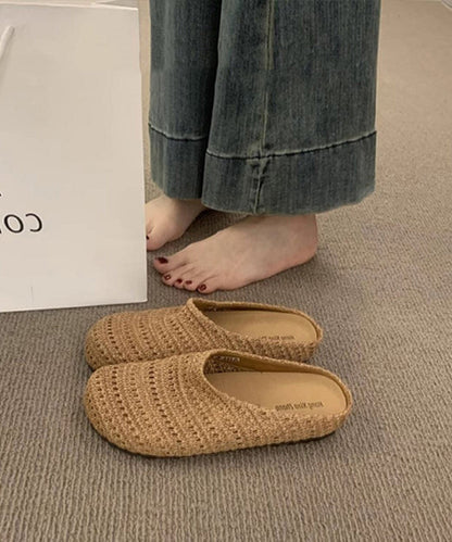 Dame Sandaler Håndvævet Åndbar Design Med Polstret Indersål 1