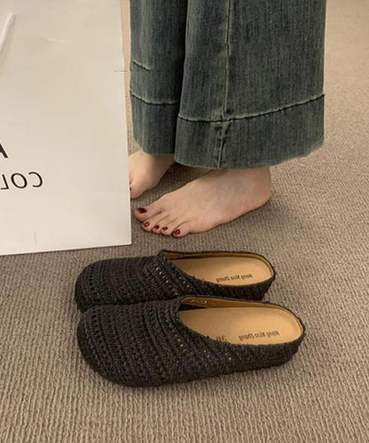 Dame Sandaler Håndvævet Åndbar Design Med Polstret Indersål 2