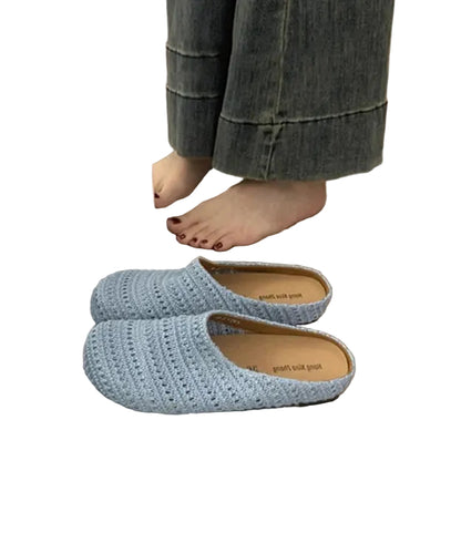 Dame Sandaler Håndvævet Åndbar Design Med Polstret Indersål 3