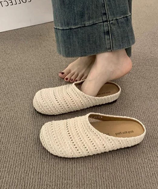 Dame Sandaler Håndvævet Åndbar Design Med Polstret Indersål 4
