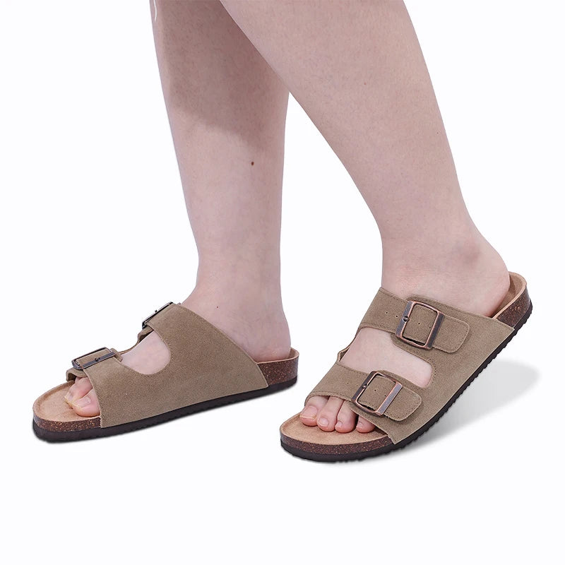 Dame Sandaler Mules Med Justerbar Rem og Skridsikker Sål 3