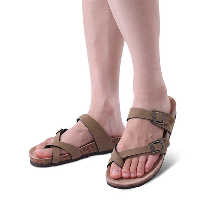 Dame Sandaler Mules Med Justerbar Rem og Skridsikker Sål 4