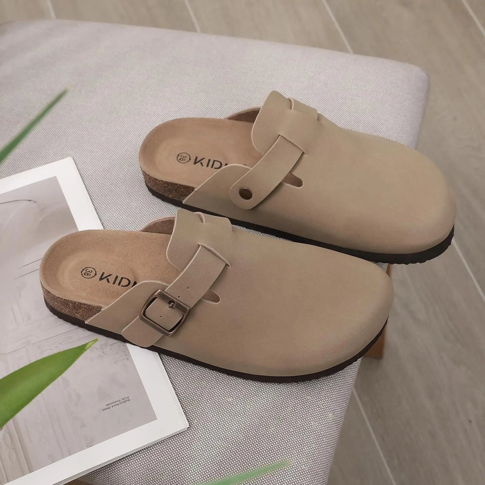 Dame Sandaler Mules Med Justerbar Rem og Skridsikker Sål 5