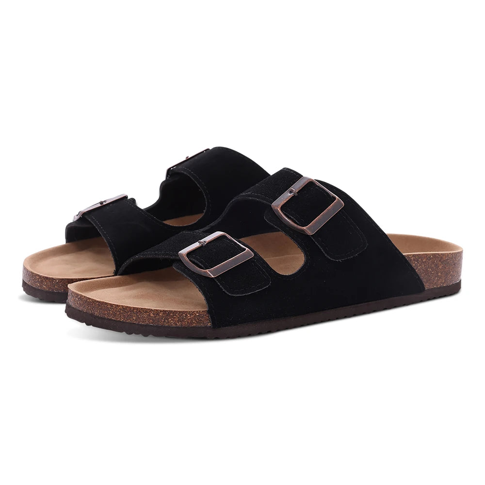 Dame Sandaler Mules Med Justerbar Rem og Skridsikker Sål 7