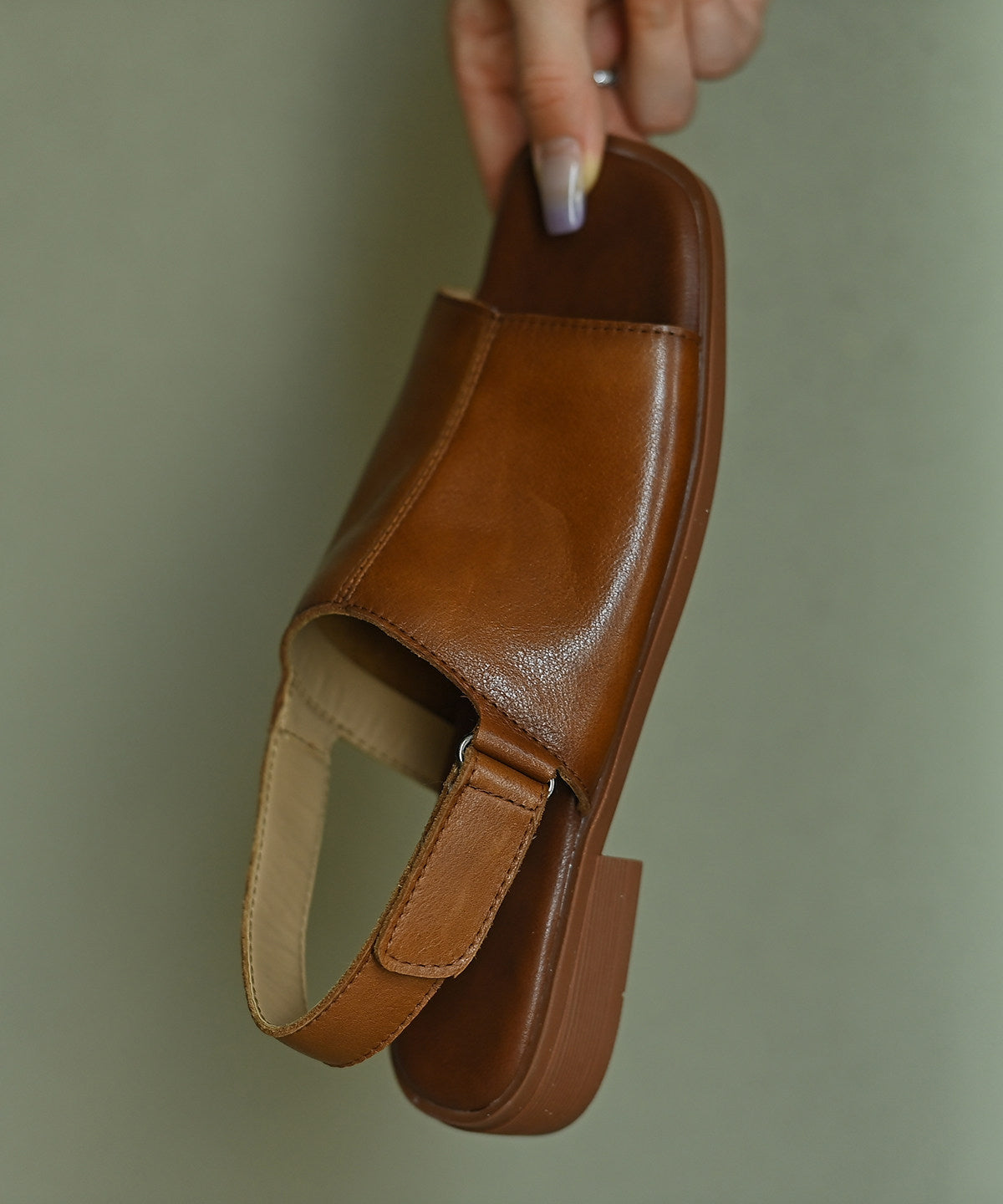 Dame Sandaler Peep Toe Klassisk Design 4