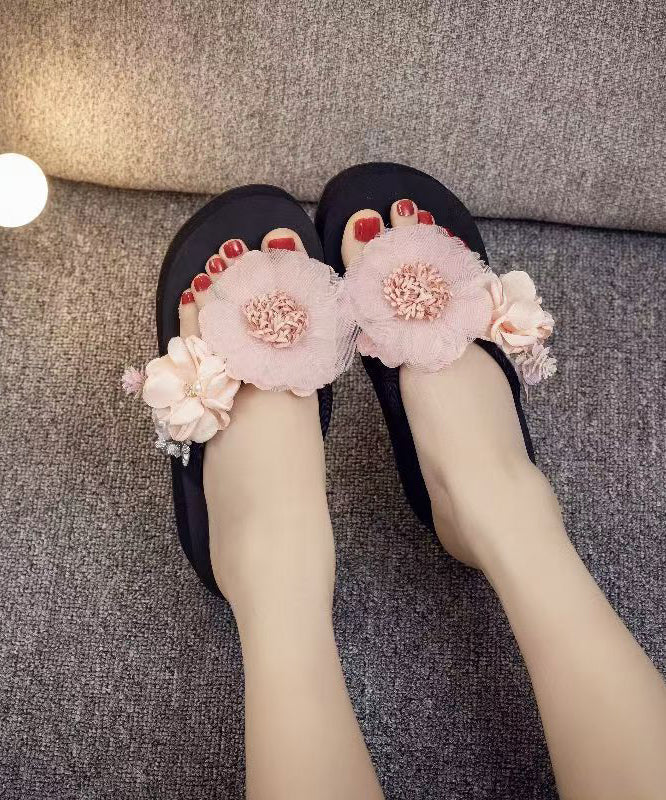 Dame Sandaler Platform Blomsterdesign 1