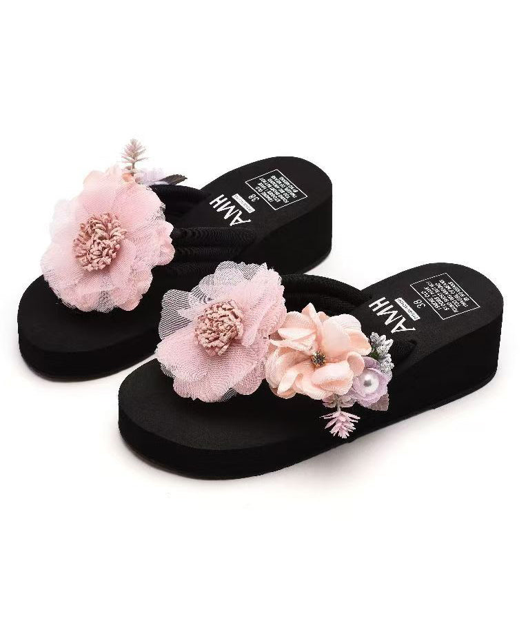 Dame Sandaler Platform Blomsterdesign 4