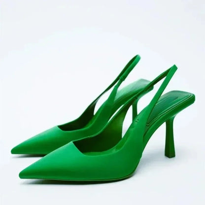 Dame Sandaler Slingback med Spidse Tæer til Festlige Anledninger 2