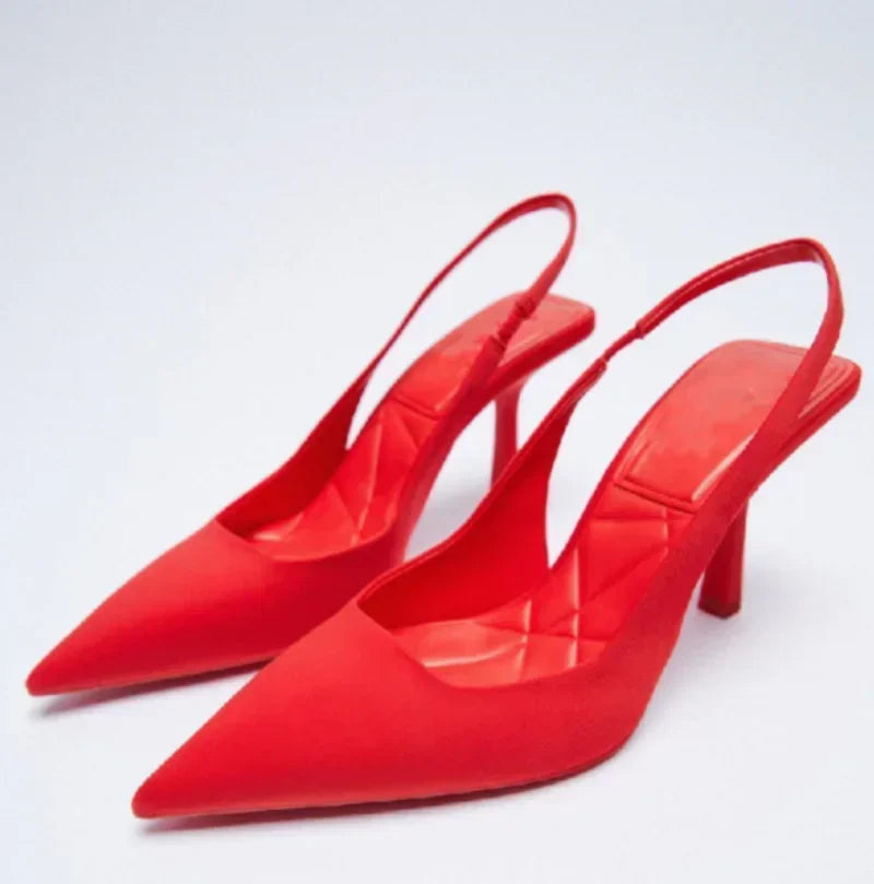 Dame Sandaler Slingback med Spidse Tæer til Festlige Anledninger 3