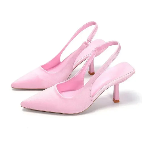 Dame Sandaler Slingback med Spidse Tæer til Festlige Anledninger 6