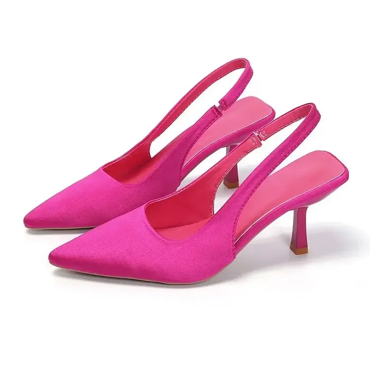 Dame Sandaler Slingback med Spidse Tæer til Festlige Anledninger 9