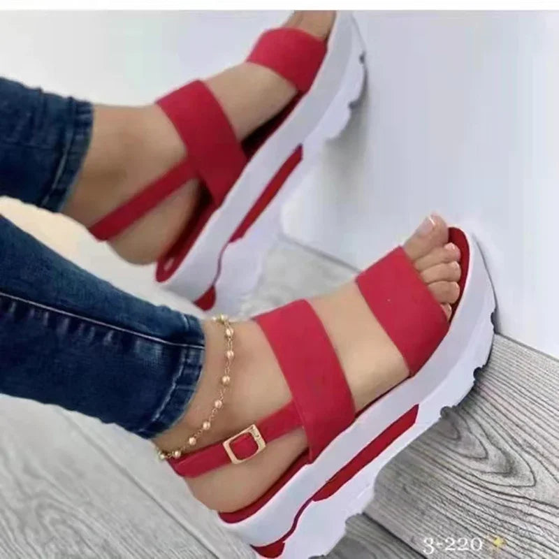 Dame Sandaler med Lav Platform - Moderne Design til Sommerbrug 3