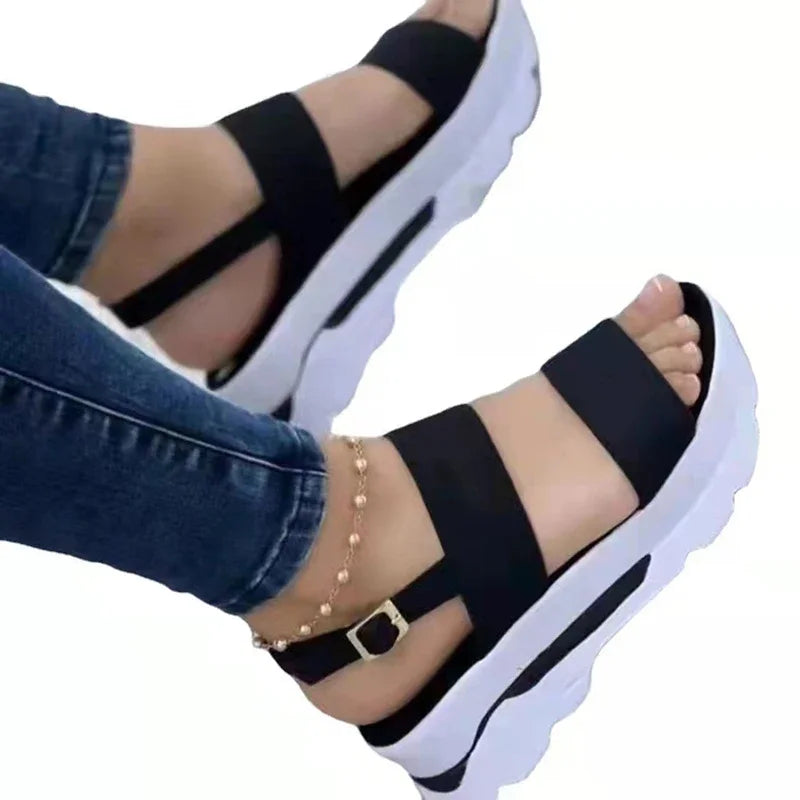 Dame Sandaler med Lav Platform - Moderne Design til Sommerbrug 5