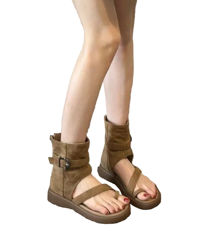 Dame Sandalstøvler Peep Toe Moderne Design 0