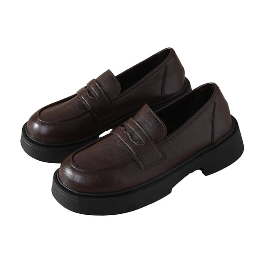 Dame Sko Retro Britisk Stil 0