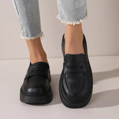 Dame Sko Retro Britisk Stil 1