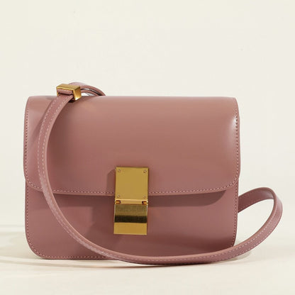 Dame Skuldertaske Flap Box Klassisk Stil 12