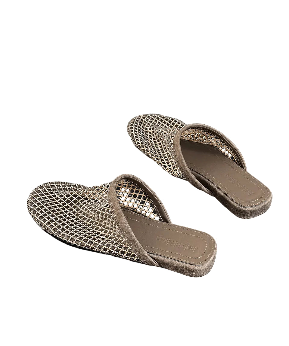 Dame Slide Sandaler med Udhulning og Dekorative Detaljer 4