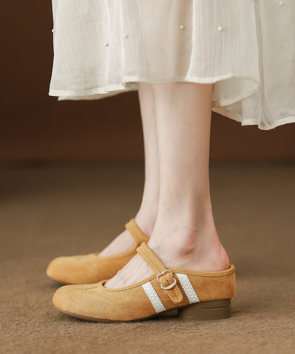 Dame Slidesandaler med Chunky Heel 1
