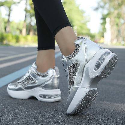 Dame Sneakers Glitrende Design Trendy Komfortabel Støttende 2