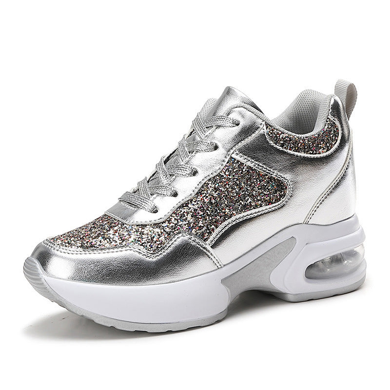 Dame Sneakers Glitrende Design Trendy Komfortabel Støttende 7