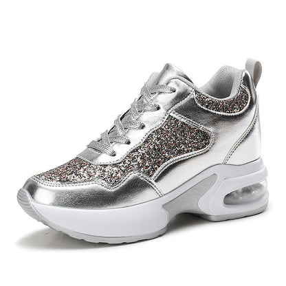 Dame Sneakers Glitrende Design Trendy Komfortabel Støttende 7