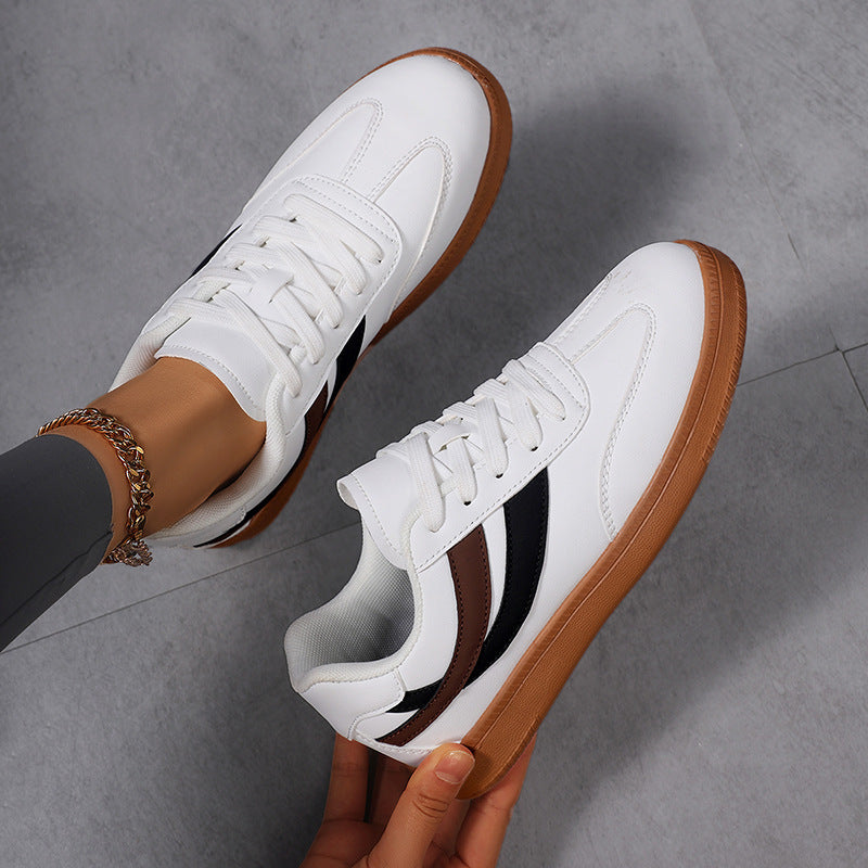 Dame Sneakers Klassisk Stribet Design Komfortabel og Stilfuld 0