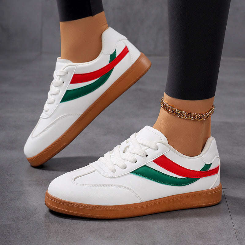 Dame Sneakers Klassisk Stribet Design Komfortabel og Stilfuld 2