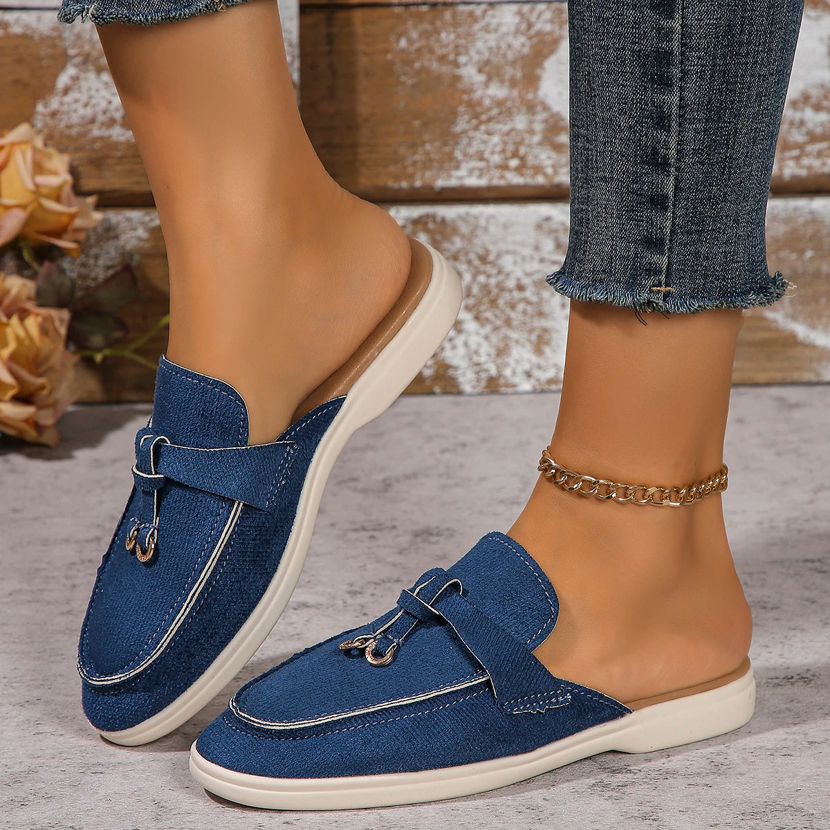 Dame Sneakers Slip-On Flade Fritidssko 10
