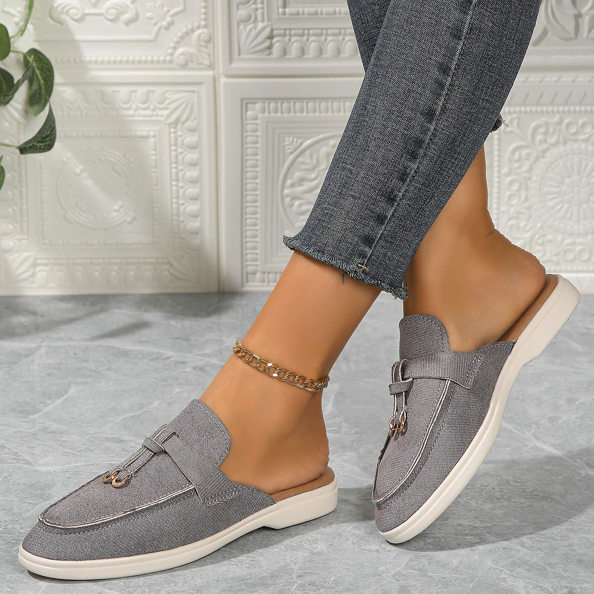 Dame Sneakers Slip-On Flade Fritidssko 11