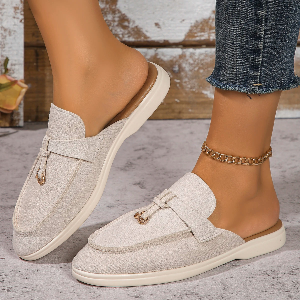 Dame Sneakers Slip-On Flade Fritidssko 7